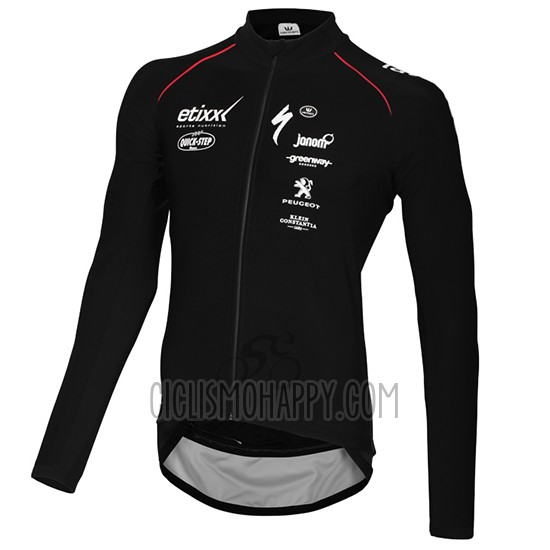 Etixx Quick Step Cycling Jersey Bib Tight 2015 Long Sleeve Ettix Quick Step Black